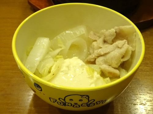 ０６豚豆腐白菜なべちゃんネギ