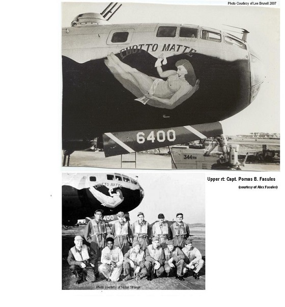 B-29爆撃機「ちょっと待って」号 Chotto Matte (ちょっと待って) は、この機体の固有名詞で、搭乗員たちは、思い思いに固有の名前を付けて、機首に描いた。