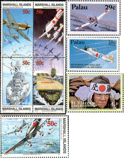パラオとマーシャル諸島の切手