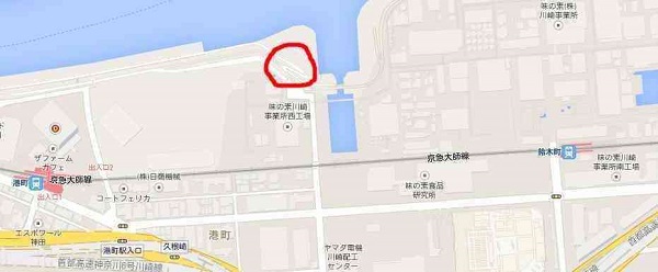 上村遼太（うえむらりょうた）君殺害　多摩川河川敷殺人事件　現場付近の地図