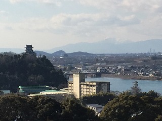 成田山から見た犬山城