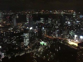 東京ラワーから見た夜景