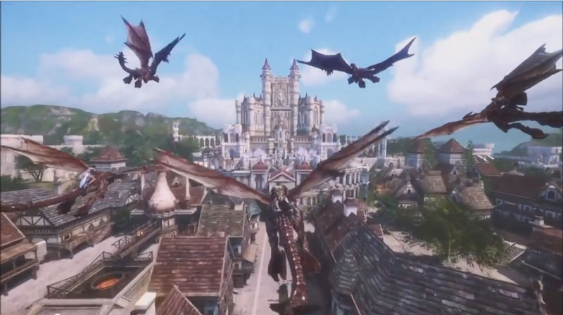 基本プレイ無料のドラゴンに乗って戦える新作ファンタジーMMORPG『イカルスオンライン』